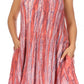 Sakkas Marta Women's Casual Summer Tie Dye Flowy Boho Maxi Sleeveless Dress Loose