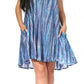 Sakkas Marta Women's Casual Summer Tie Dye Flowy Boho Maxi Sleeveless Dress Loose