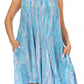 Sakkas Marta Women's Casual Summer Tie Dye Flowy Boho Maxi Sleeveless Dress Loose