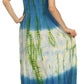 Sakkas Athena Multi-Color Tie Dye Smocked Dress