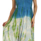 Sakkas Athena Multi-Color Tie Dye Smocked Dress