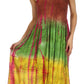 Sakkas Athena Multi-Color Tie Dye Smocked Dress