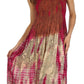 Sakkas Athena Multi-Color Tie Dye Smocked Dress