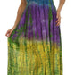 Sakkas Athena Multi-Color Tie Dye Smocked Dress