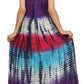 Sakkas Athena Multi-Color Tie Dye Smocked Dress