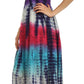 Sakkas Athena Multi-Color Tie Dye Smocked Dress
