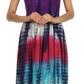 Sakkas Athena Multi-Color Tie Dye Smocked Dress