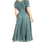 Sakkas Cotton Crepe Smocked Peasant Gypsy Boho Renaissance Mid Length Dress