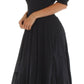 Sakkas Cotton Crepe Smocked Peasant Gypsy Boho Renaissance Mid Length Dress