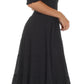 Sakkas Cotton Crepe Smocked Peasant Gypsy Boho Renaissance Mid Length Dress