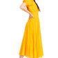 Sakkas Cotton Crepe Smocked Peasant Gypsy Boho Renaissance Mid Length Dress