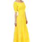 Sakkas Cotton Crepe Smocked Peasant Gypsy Boho Renaissance Mid Length Dress