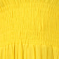 Sakkas Cotton Crepe Smocked Peasant Gypsy Boho Renaissance Mid Length Dress
