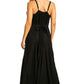 Sakkas Stonewashed Rayon Embroidered Adjustable Spaghetti Straps Long Dress