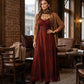 Sakkas Stonewashed Rayon Embroidered Adjustable Spaghetti Straps Long Dress