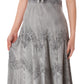 Sakkas Stonewashed Rayon Embroidered Adjustable Spaghetti Straps Long Dress