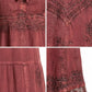 Sakkas Stonewashed Rayon Embroidered Adjustable Spaghetti Straps Long Dress