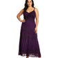 Sakkas Stonewashed Rayon Embroidered Adjustable Spaghetti Straps Long Dress