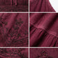 Sakkas Stonewashed Rayon Embroidered Adjustable Spaghetti Straps Long Dress