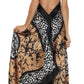 Sakkas Silky Wrap Halter Handkerchief Hem Maxi Dress