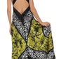 Sakkas Silky Wrap Halter Handkerchief Hem Maxi Dress