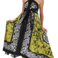 Sakkas Silky Wrap Halter Handkerchief Hem Maxi Dress