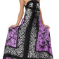 Sakkas Silky Wrap Halter Handkerchief Hem Maxi Dress