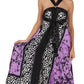 Sakkas Silky Wrap Halter Handkerchief Hem Maxi Dress