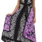 Sakkas Silky Wrap Halter Handkerchief Hem Maxi Dress