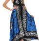 Sakkas Silky Wrap Halter Handkerchief Hem Maxi Dress
