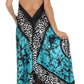 Sakkas Silky Wrap Halter Handkerchief Hem Maxi Dress