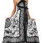 Sakkas Silky Wrap Halter Handkerchief Hem Maxi Dress