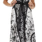 Sakkas Silky Wrap Halter Handkerchief Hem Maxi Dress