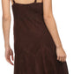 Sakkas Stonewashed Rayon Adjustable Spaghetti Straps Mid Length Dress