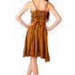 Sakkas Stonewashed Rayon Adjustable Spaghetti Straps Mid Length Dress