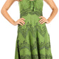 Sakkas Stonewashed Rayon Adjustable Spaghetti Straps Mid Length Dress