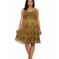 Sakkas Stonewashed Rayon Adjustable Spaghetti Straps Mid Length Dress