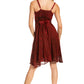 Sakkas Stonewashed Rayon Adjustable Spaghetti Straps Mid Length Dress