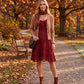 Sakkas Stonewashed Rayon Adjustable Spaghetti Straps Mid Length Dress