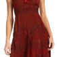 Sakkas Stonewashed Rayon Adjustable Spaghetti Straps Mid Length Dress