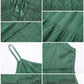 Sakkas Stonewashed Rayon Adjustable Spaghetti Straps Mid Length Dress
