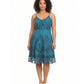 Sakkas Stonewashed Rayon Adjustable Spaghetti Straps Mid Length Dress
