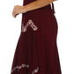 Sakkas Luna Batik Embroidered Adjustable Spaghetti Strap Dress
