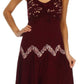 Sakkas Luna Batik Embroidered Adjustable Spaghetti Strap Dress
