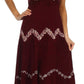 Sakkas Luna Batik Embroidered Adjustable Spaghetti Strap Dress