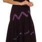 Sakkas Luna Batik Embroidered Adjustable Spaghetti Strap Dress