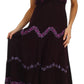 Sakkas Luna Batik Embroidered Adjustable Spaghetti Strap Dress