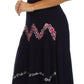 Sakkas Luna Batik Embroidered Adjustable Spaghetti Strap Dress