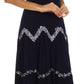 Sakkas Luna Batik Embroidered Adjustable Spaghetti Strap Dress