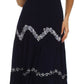 Sakkas Luna Batik Embroidered Adjustable Spaghetti Strap Dress
